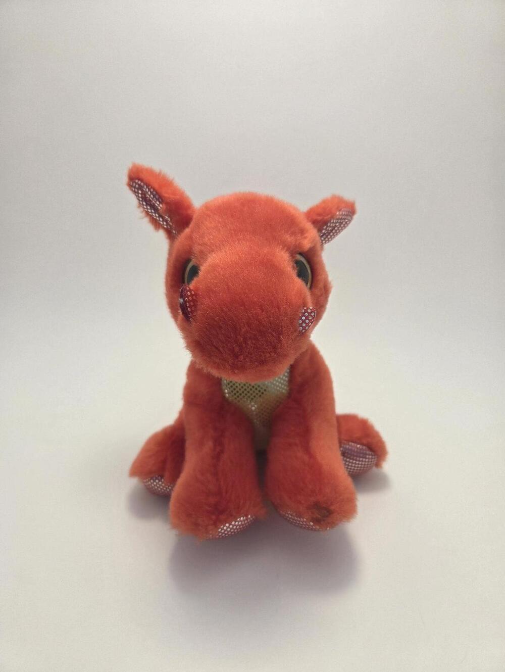 Aurora Red Dragon Stuffed Animal Plush Soft (8 inch)